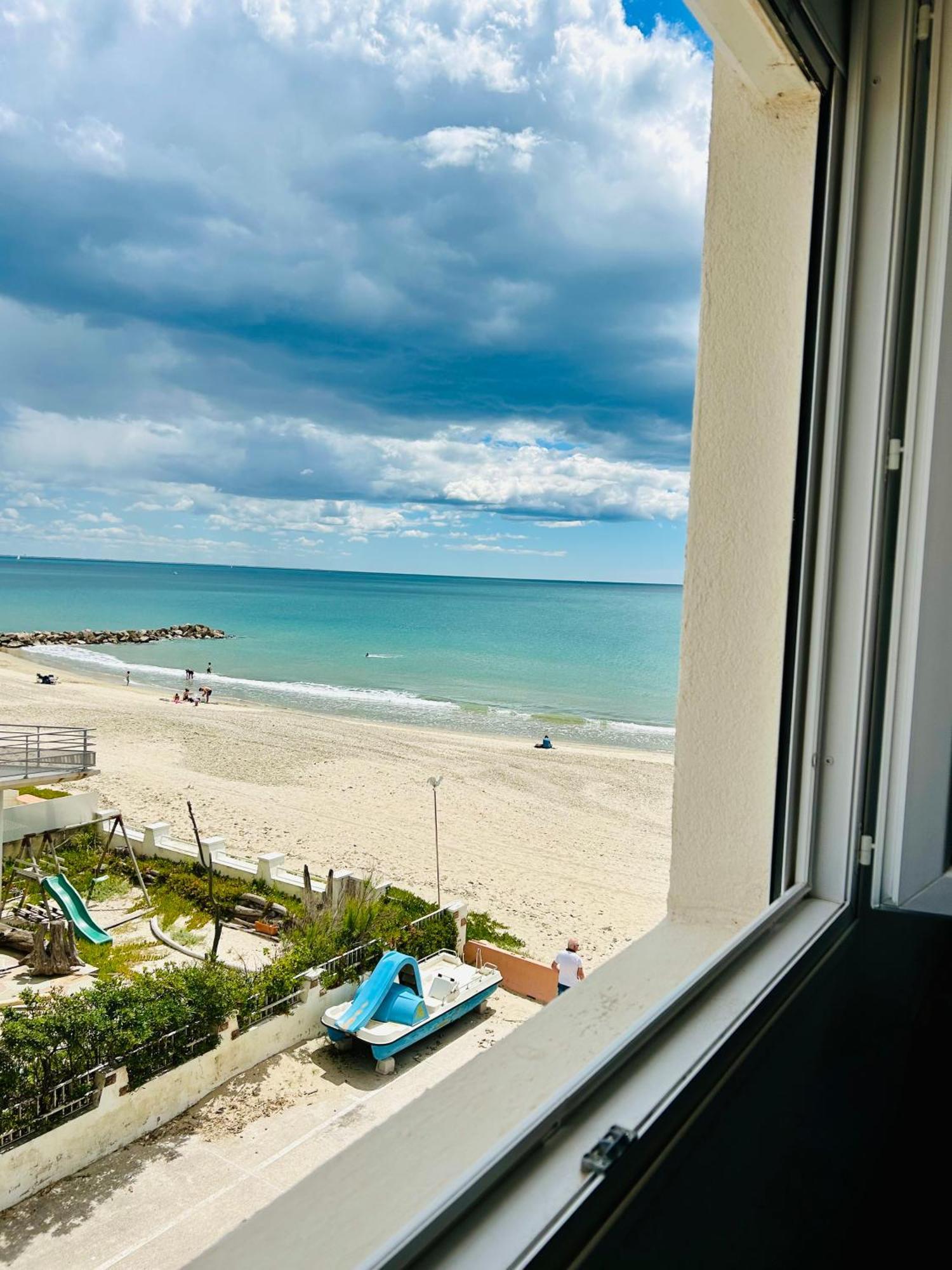 Estudio 1Ere Ligne Vue Mer ,Place De Parking Privee Acces A La Plage De La Residence 3Eme Etage Palavas-les-Flots Bagian luar foto